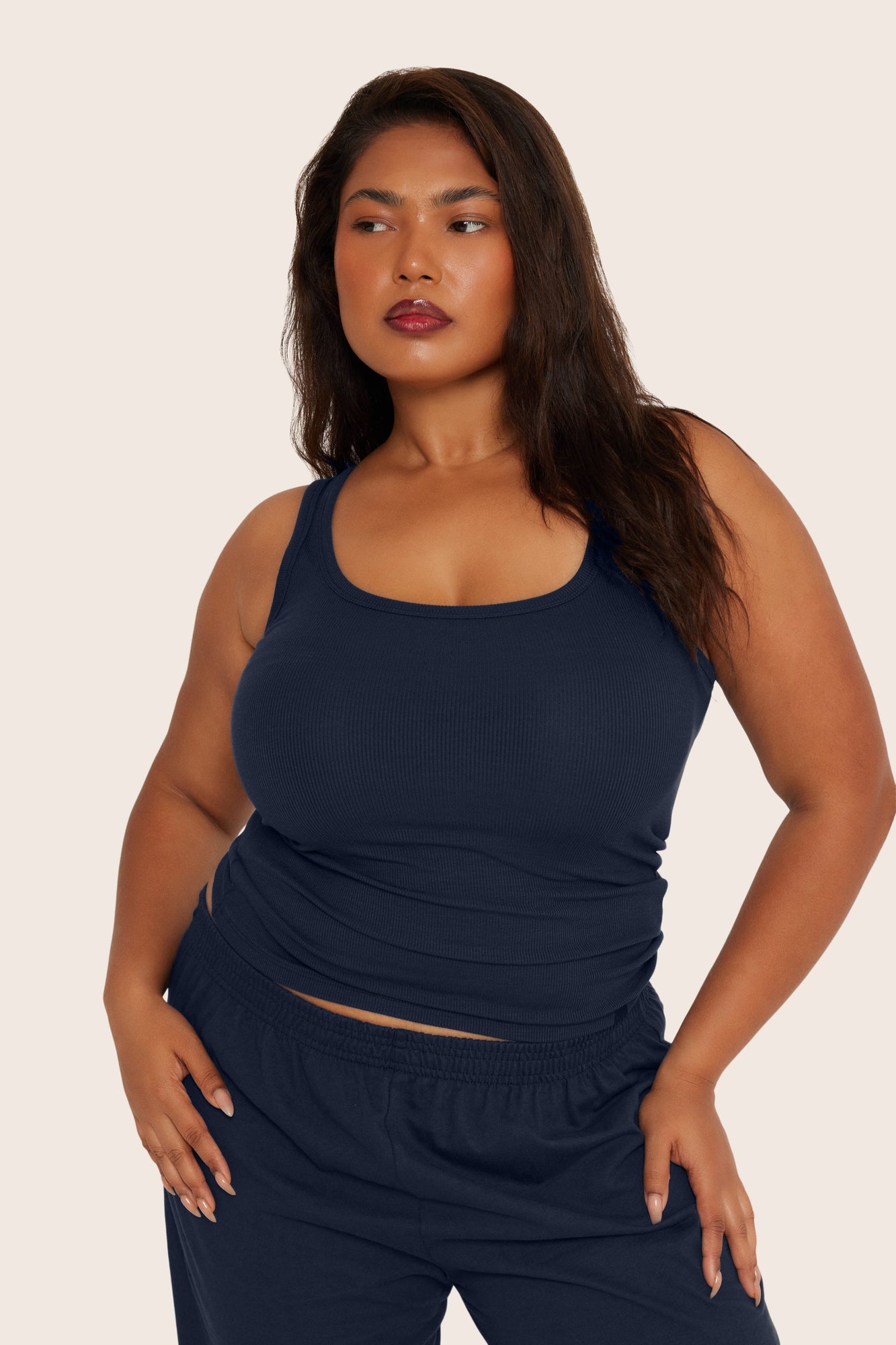 Ribbed Modal Body Tank | Oxford