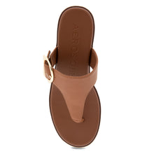 Izola Sandal Wedge | Tan Faux Calf