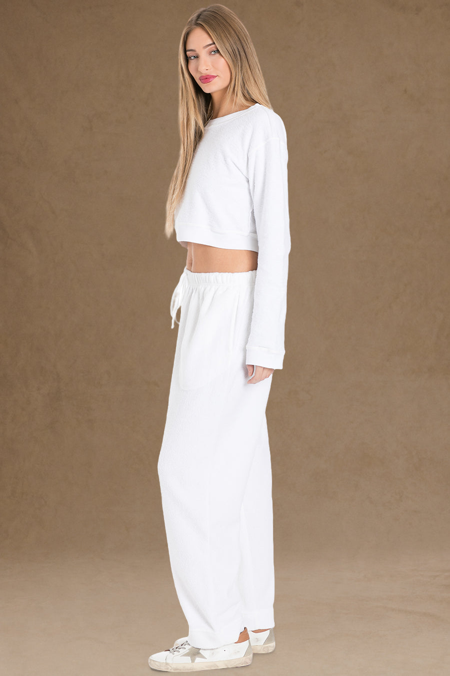 Women | Vintage Reversed Fleece Slouchy Sweatpant | Off-White