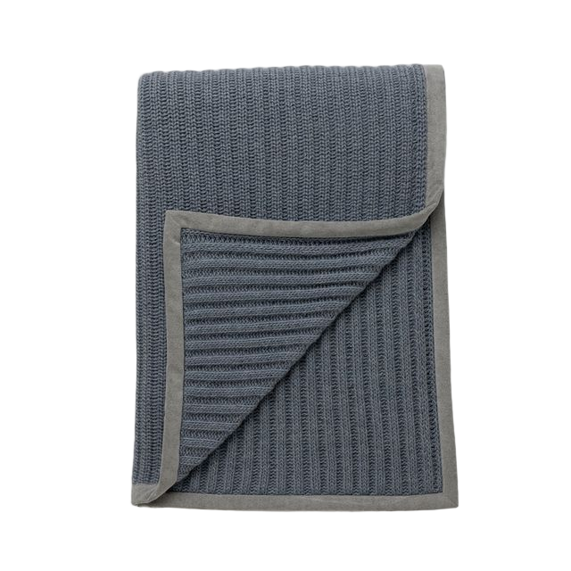 Rib Throw | Chambray