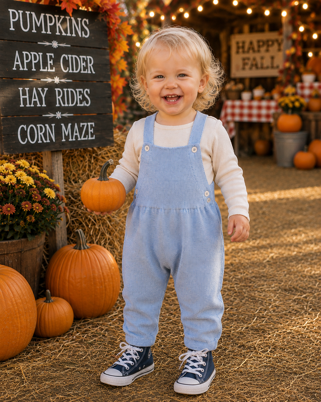 Kids | Niki Overalls | Chambray