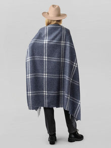 Unisex | Geneva Wrap | Denim / Ivory