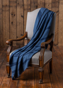 Zebra Throw | Navy / English Manor