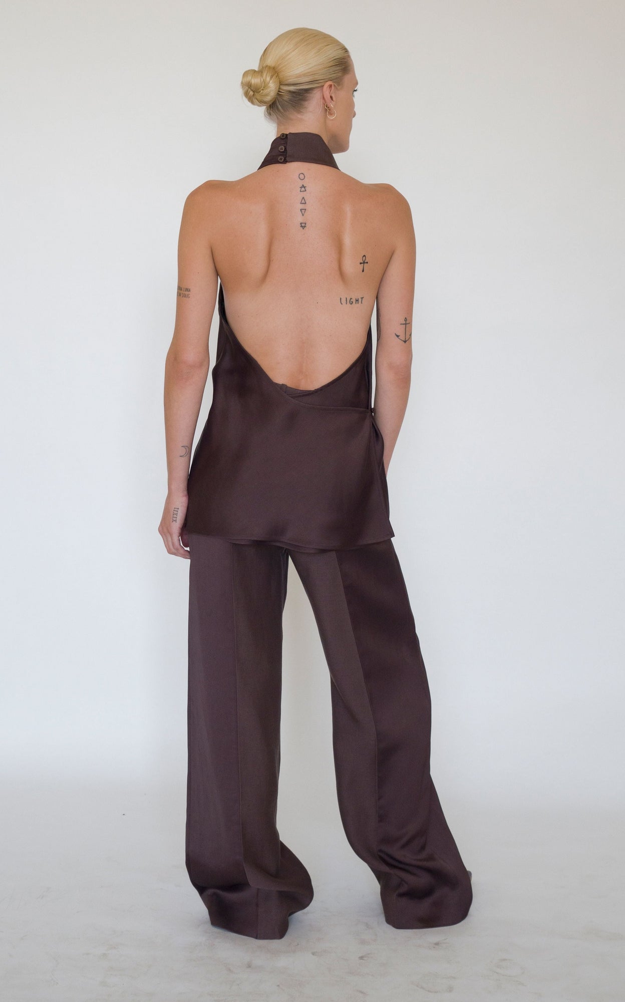 Bind Halter Top | Chocolate