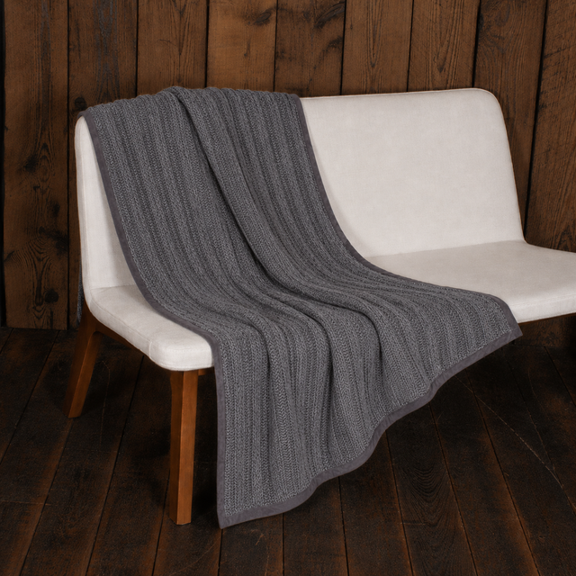Rib Throw | Charcoal