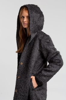 Women | Finley Coat | Black Melange