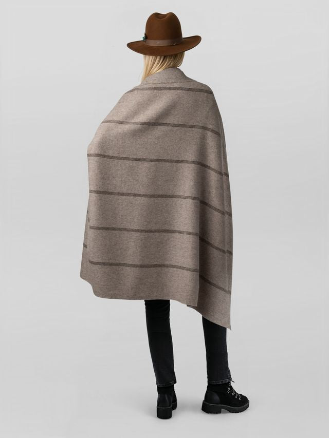 Unisex | Notting Hill Wrap | Light Taupe / Chocolate