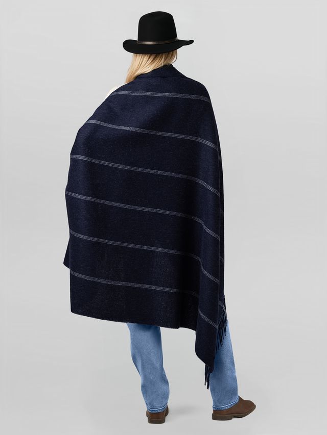 Unisex | Notting Hill Wrap | Navy / Ivory