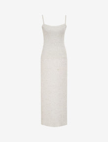 Palm Beach Maxi Dress | White Sequin - Maxi Dress