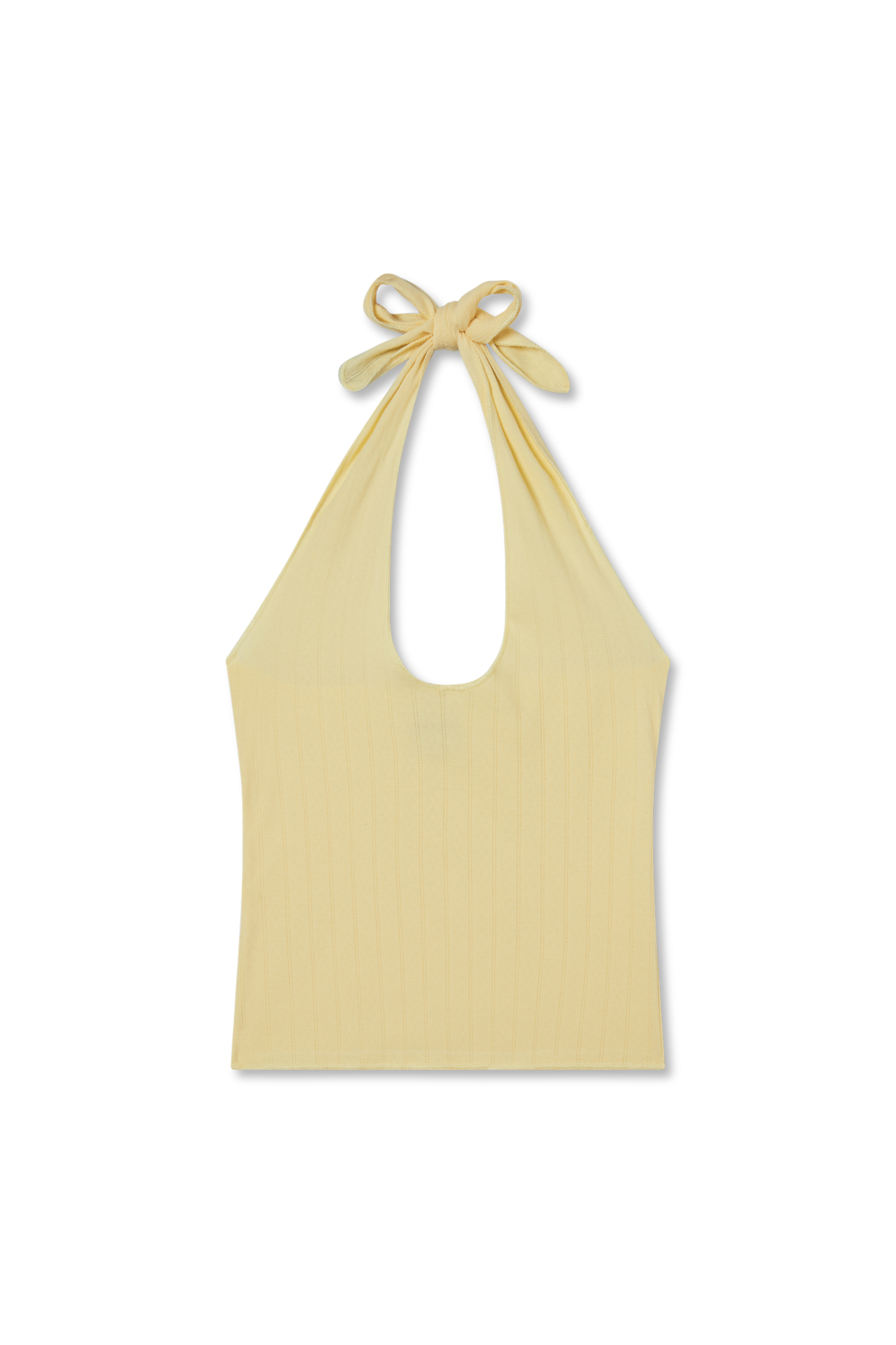Pauline Pointelle Halter Top | Butter