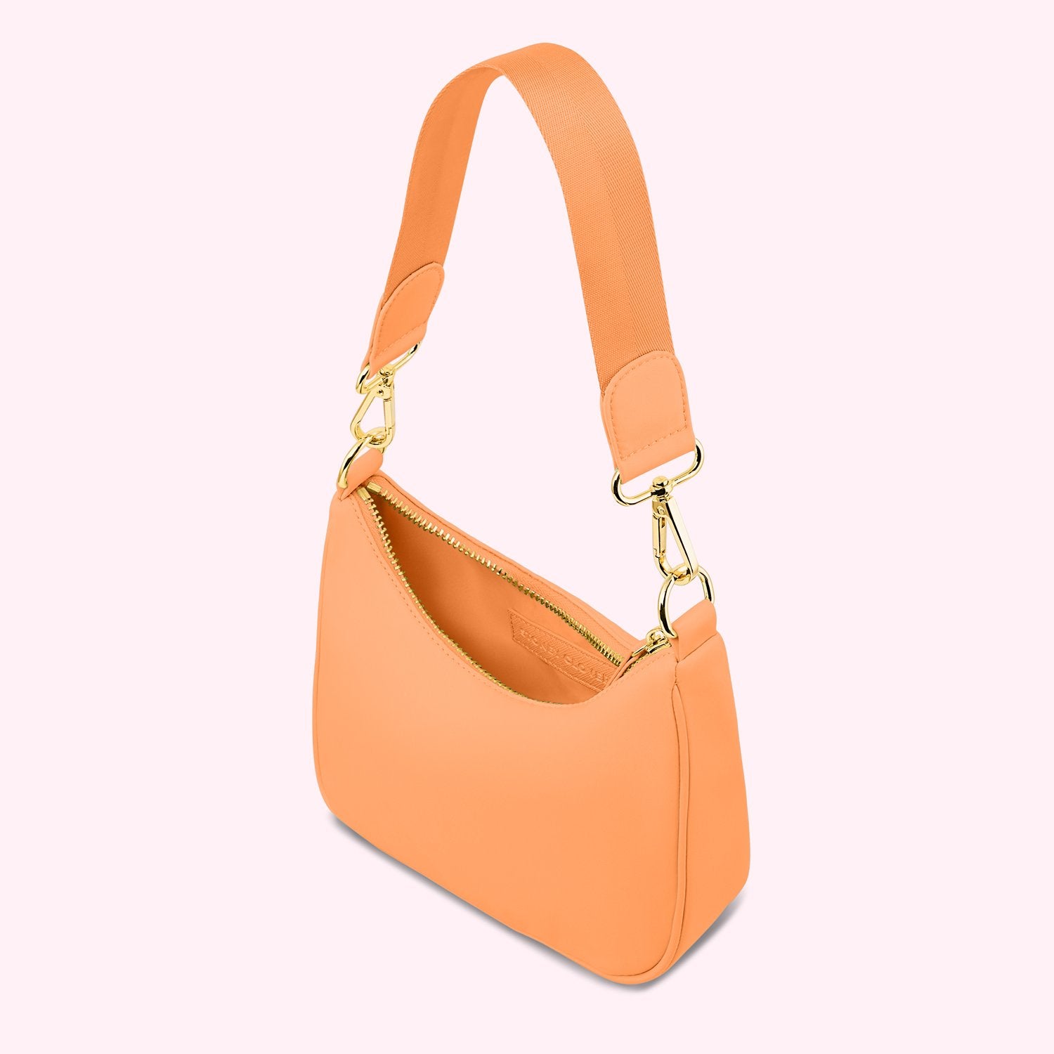 Curved Crossbody Bag | Peach