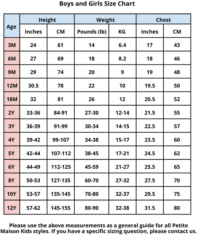 Product size guide