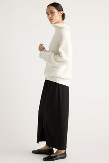 Charlotte | Petra Oversized Textured-Knit Sweater in Size Small