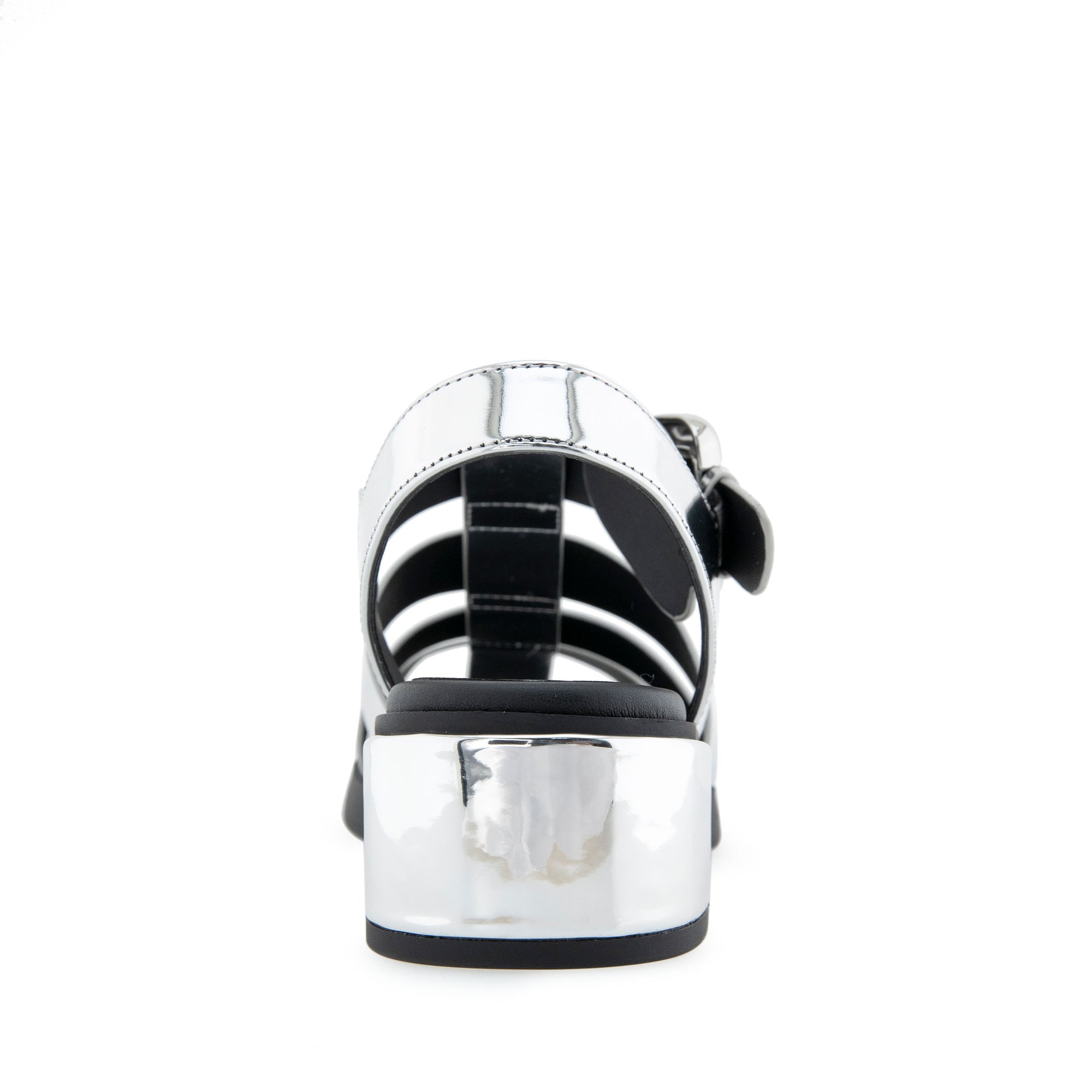 Dapper Casual Fisherman | Silver Mirror Metallic Faux Leather