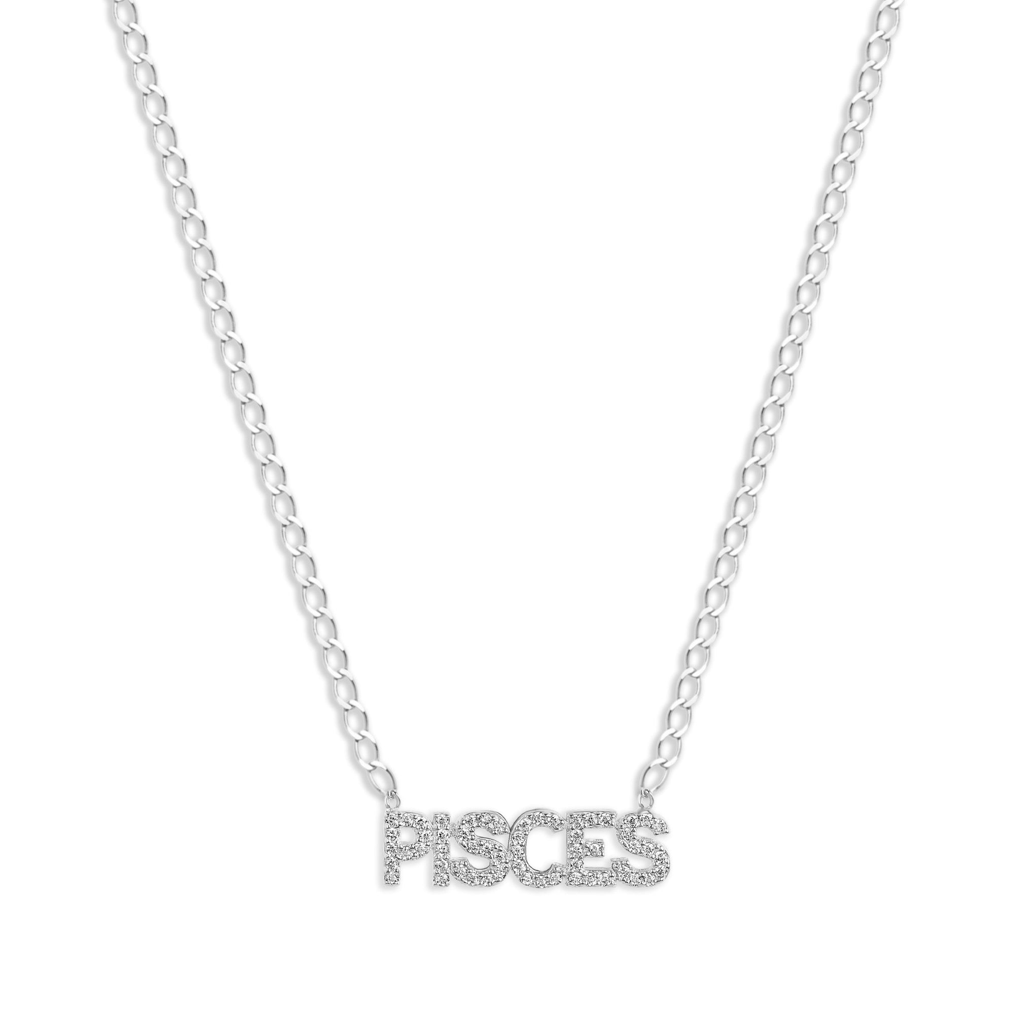 The Iced Out Zodiac Necklace | Gold Vermeil & Sterling Silver