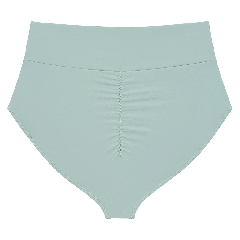 Women | Full Coverage High Rise Bikini Bottom | Powder Blue