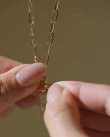 Sacred Eye Locket Charm Lariat | 14K Yellow Gold Vermeil