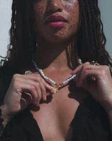 Prosperity Pearl Charm Necklace | Sterling Silver
