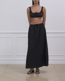 Tie Waist Skirt | Black