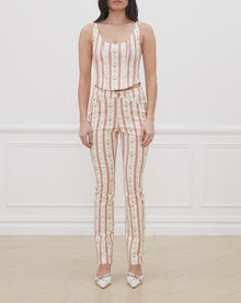 Mid Rise Ankle Flare Pant | Lemon Icing