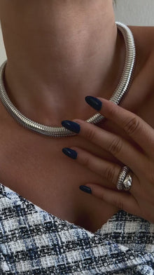 Flex Snake Chain Necklace | Lobster clasp | Silver