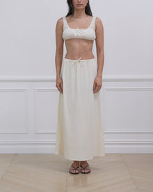 Scrunchy Top | Antique White