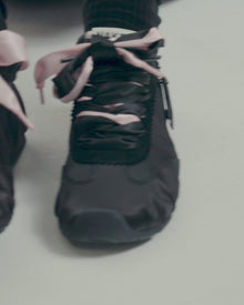 Womens | Adorable Satin Sneaker | Black