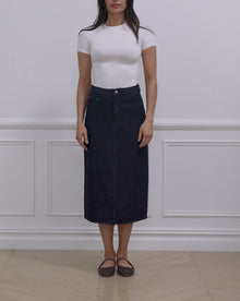 Fitted Crew Neck Top | White