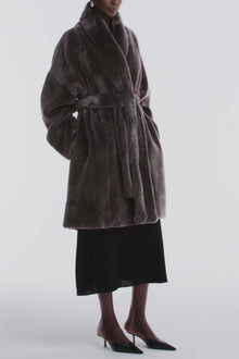 Juno | Luxurious Robe Coat | Fumée