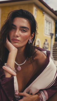The Formentera Bangle Set | Set of 3 Bangles | Shades of Pink