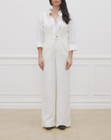 Deep V Flare Overall | Ivory