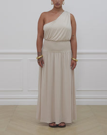 One Shoulder Maxi Dress | Wood Ash