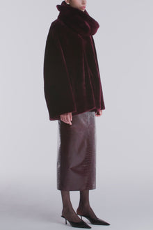 Lodge | Decadent Shearling Pull | Cassis