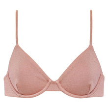 Dainty Bikini Top | Prima Pink Sparkle