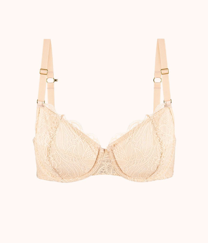 The Unlined Lace Bra | Toasted Almond