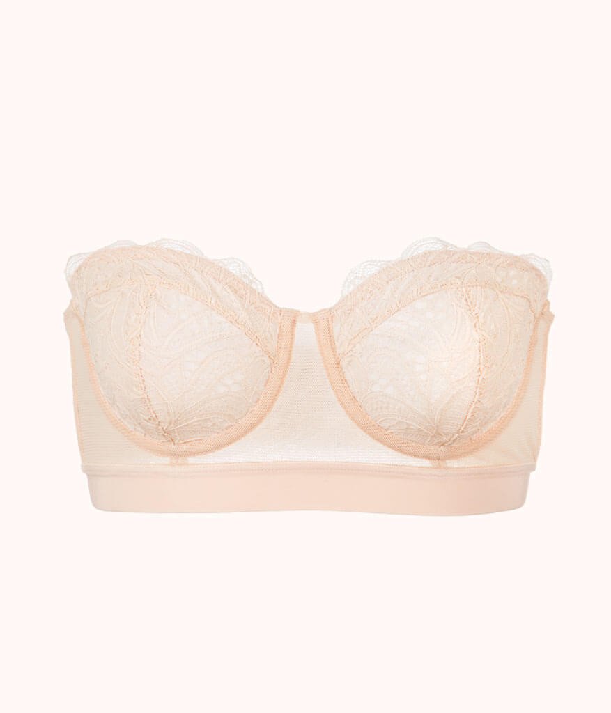 The Lace Strapless | Toasted Almond