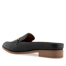 Erik Tailored Mule | Black Faux Calf