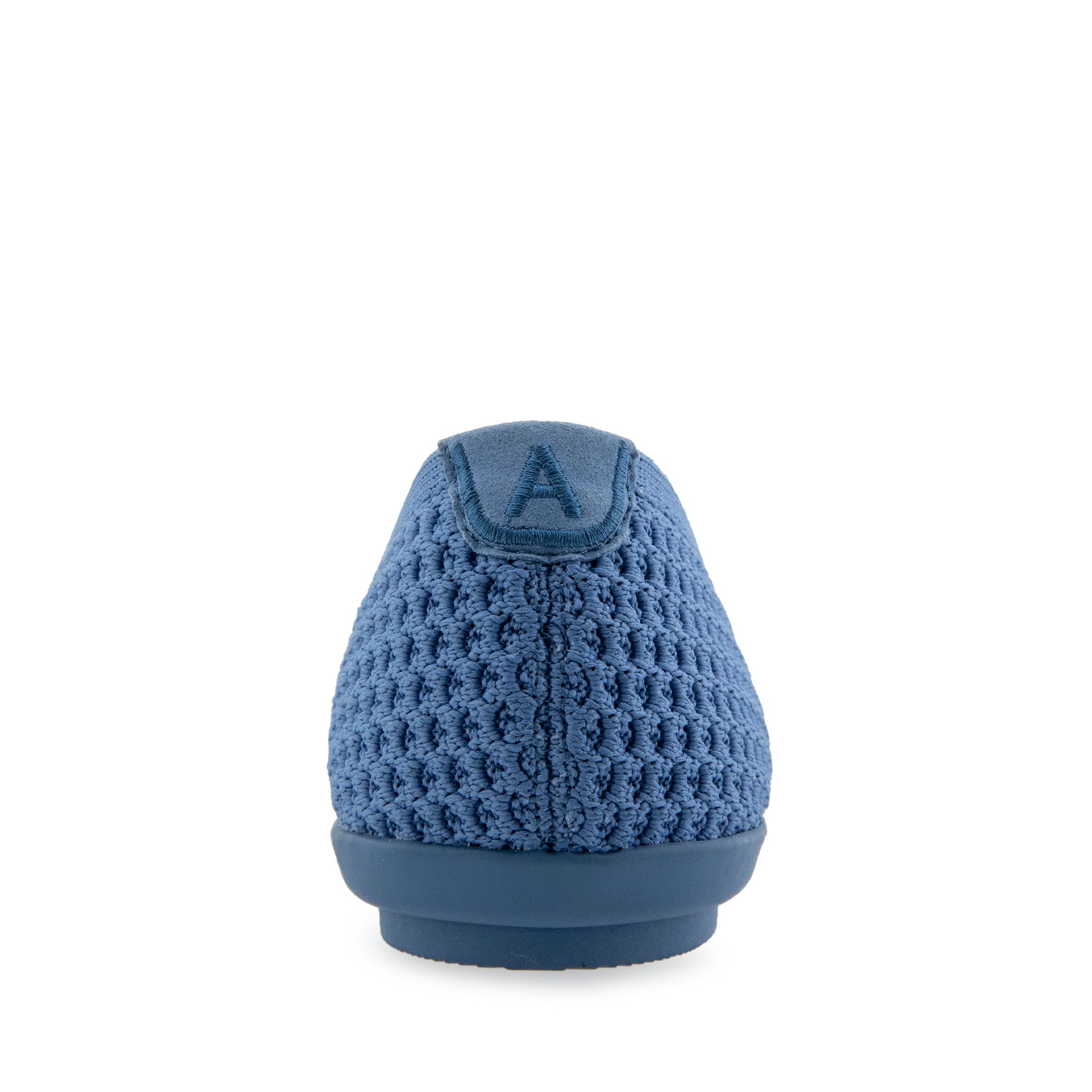 Danielle Dress Flat | Blue Jean Textured Knit Fabric