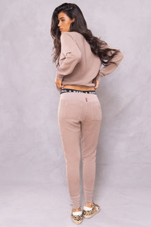 Women | Quilted Racer Jogger | Woodsmoke