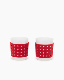 2 Pack | Glas Merino Wool Large Perforated Sleeve | Red