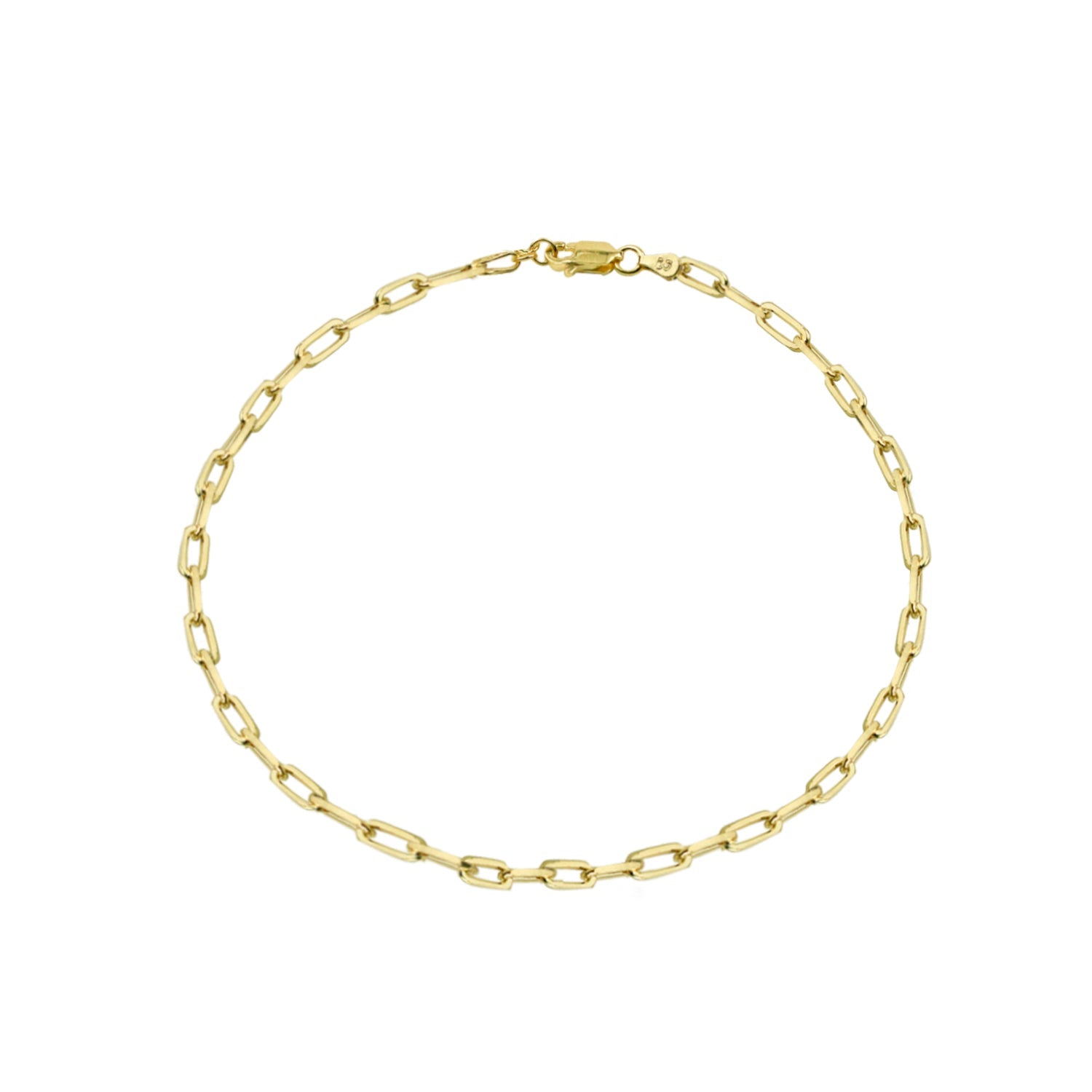 The Reda Link Anklet | Gold Vermeil