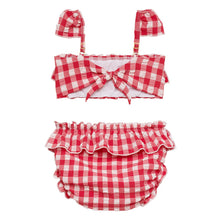 Mini Cabana Bikini Set | Red Gingham