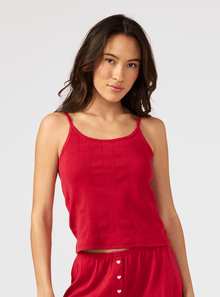 The Pointelle Tank | Ruby