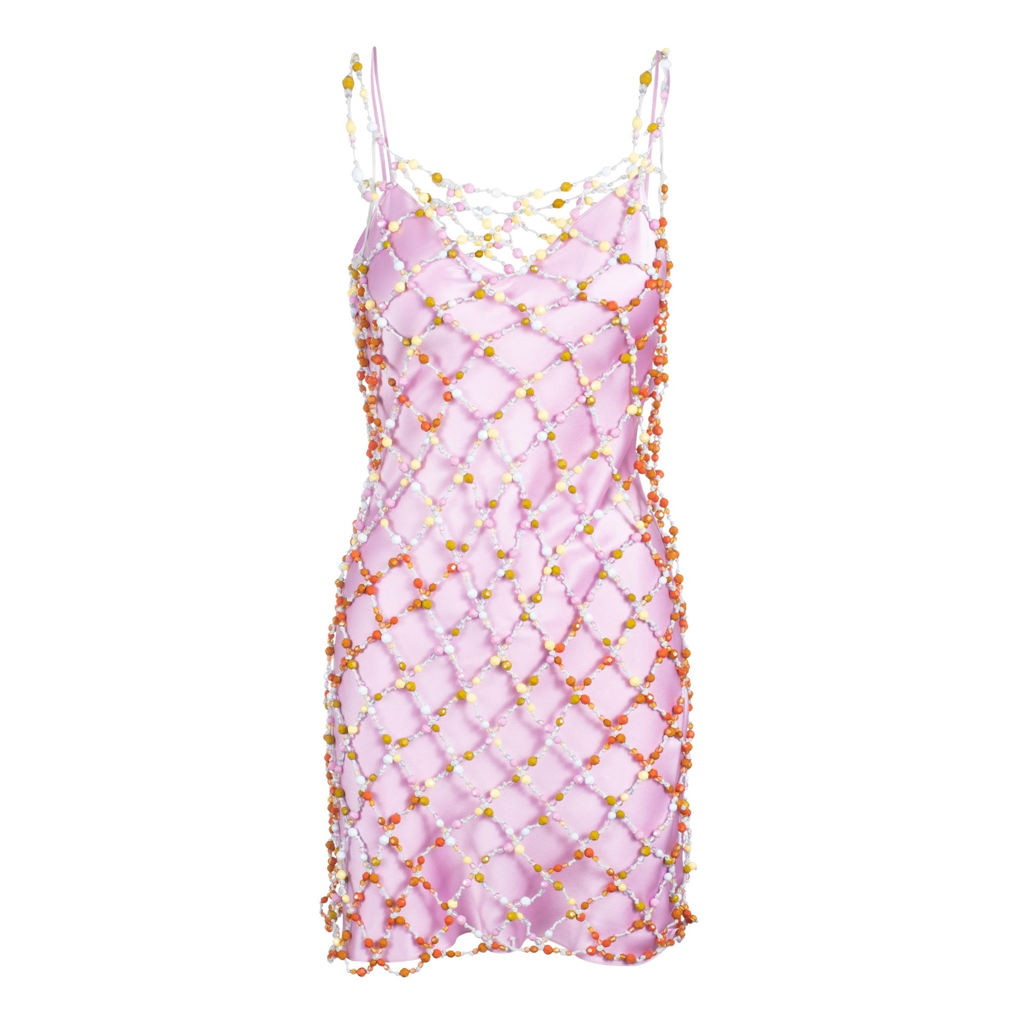 Beaded Cage Dress | Multi