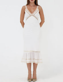 Rosita Midi Dress | White - Midi Dress