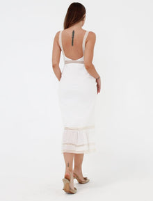 Rosita Midi Dress | White - Midi Dress