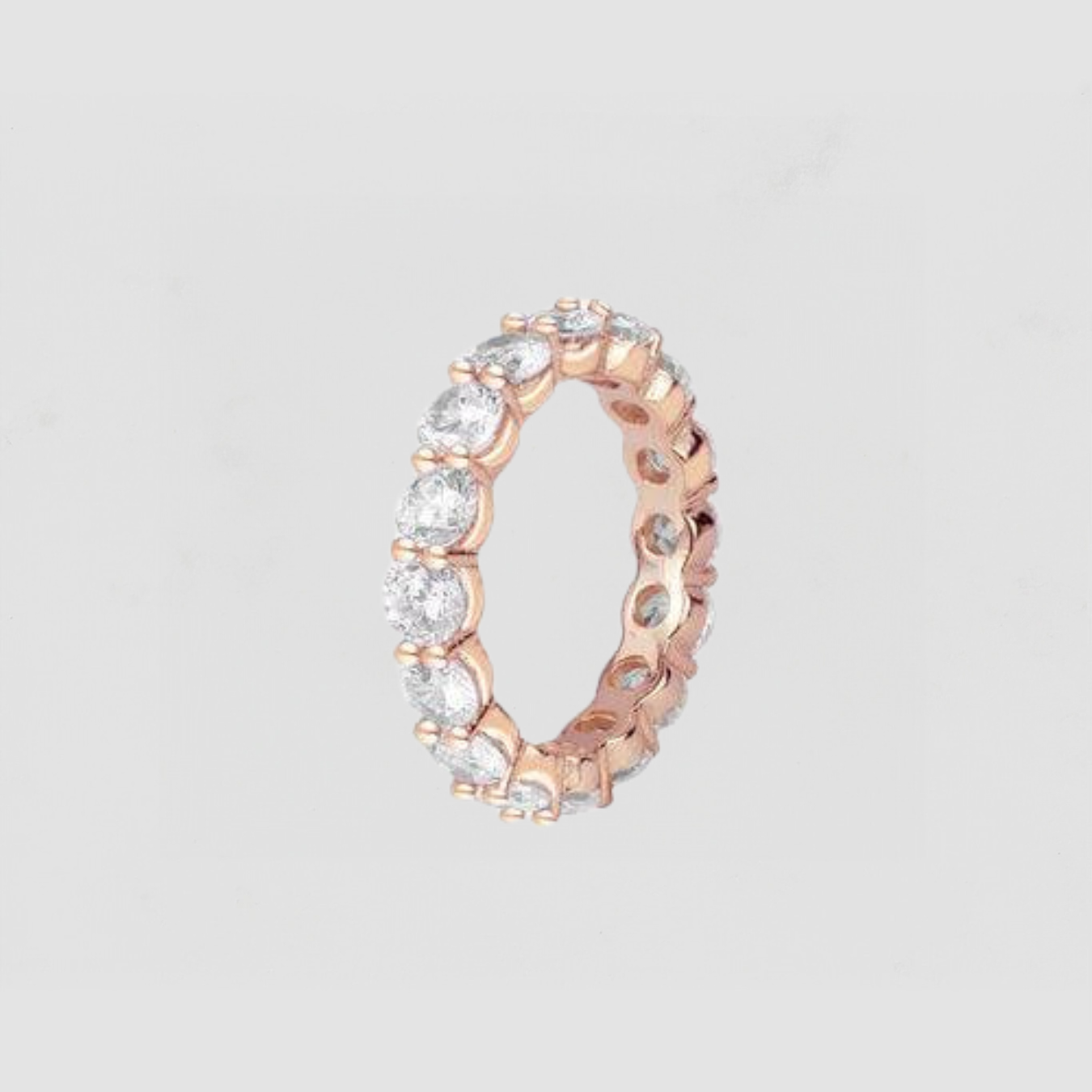 The Round Eternity Band | Rose Vermeil