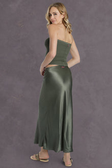 Women | Ribbed Tube Top | Olive
