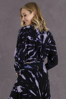 Women | Wrap Around Blouse | Acid Spiral Wash 2
