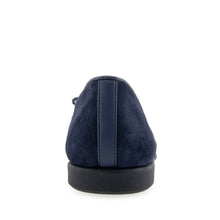 Novia Dress Flat | Navy Suede